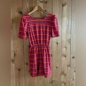 Vintage 70s Striped Cotton Romper Jumpsuit